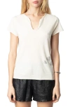 Zadig & Voltaire Tunisien T-shirt In Ecru