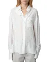 Zadig & Voltaire Tyrone Stud Silk Shirt