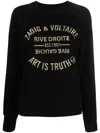 Zadig & Voltaire Zadig&voltaire Upper Blason Brode In 001 Noir