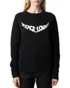 Zadig & Voltaire Slogan-print Organic-cotton Sweatshirt