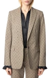 Zadig & Voltaire Valse Blazer In Camel