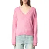 Zadig & Voltaire Womens Phlox Rivy Embroidered-wings Cashmere Jumper In Philox