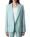 ZADIG & VOLTAIRE ZADIG & VOLTAIRE VOYAGE CREPE BLAZER