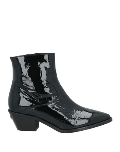 Zadig & Voltaire Woman Ankle Boots Black Size 7 Leather