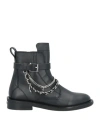 Zadig & Voltaire Embellished Leather Ankle Boots In Black