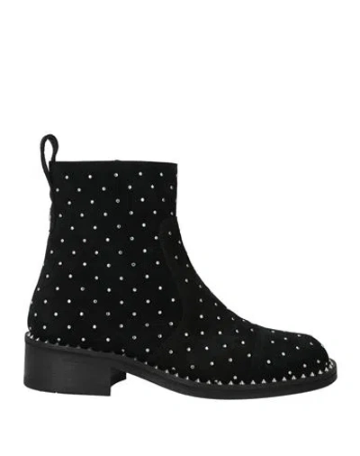Zadig & Voltaire Woman Ankle Boots Black Size 8 Leather