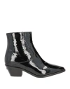 ZADIG & VOLTAIRE ZADIG & VOLTAIRE WOMAN ANKLE BOOTS BLACK SIZE 6 LEATHER