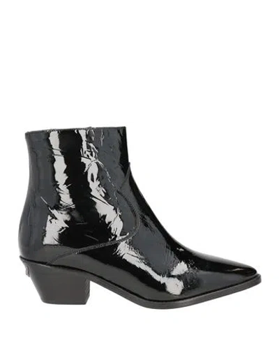 Zadig & Voltaire Woman Ankle Boots Black Size 6 Leather
