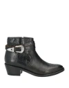 Zadig & Voltaire Woman Ankle Boots Black Size 7 Leather In Black