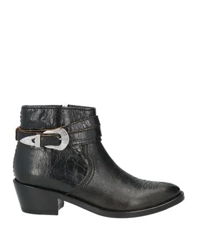 Zadig & Voltaire Woman Ankle Boots Black Size 7 Leather