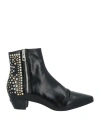 Zadig & Voltaire Woman Ankle Boots Black Size 8 Leather In Black