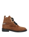 Zadig & Voltaire Woman Ankle Boots Brown Size 8 Leather