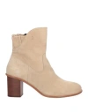Zadig & Voltaire Woman Ankle Boots Sand Size 11 Leather In Beige