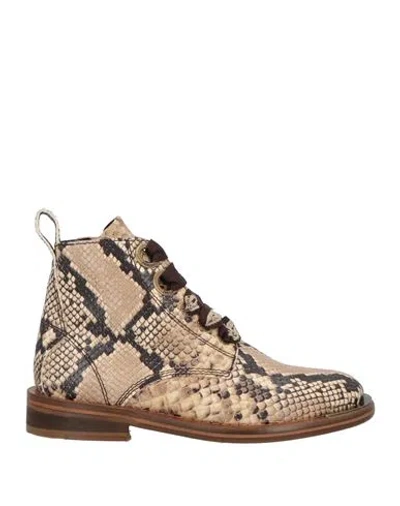 Zadig & Voltaire Woman Ankle Boots Sand Size 8 Leather In Beige