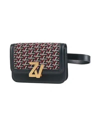 Zadig & Voltaire Woman Belt Bag Black Size - Calfskin, Polyester, Viscose, Cotton