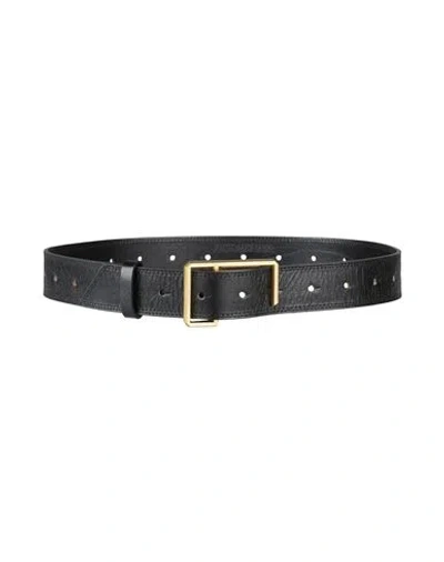 Zadig & Voltaire Woman Belt Black Size S Cow Leather