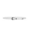 Zadig & Voltaire Woman Belt White Size Xs Cow Leather