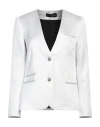 ZADIG & VOLTAIRE ZADIG & VOLTAIRE WOMAN BLAZER OFF WHITE SIZE 6 COTTON, ACRYLIC, POLYESTER, POLYAMIDE