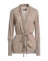 Zadig & Voltaire Woman Cardigan Khaki Size M Cashmere In Beige