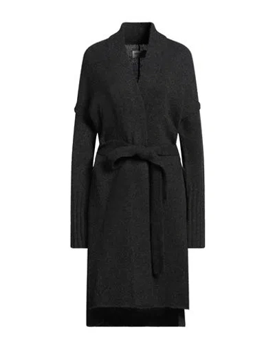 Zadig & Voltaire Woman Cardigan Charcoal Size M Merino Wool In Grey