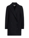 ZADIG & VOLTAIRE ZADIG & VOLTAIRE WOMAN COAT MIDNIGHT BLUE SIZE L COTTON, POLYAMIDE, ACRYLIC, POLYESTER