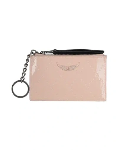 Zadig & Voltaire Woman Coin Purse Blush Size - Leather In Pink