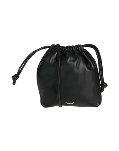Zadig & Voltaire Polished-finish Shoulder Bag In Black