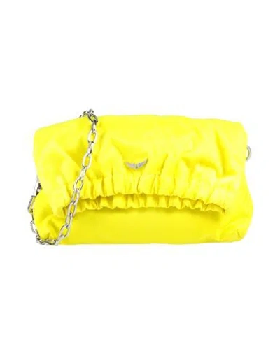 Zadig & Voltaire Woman Cross-body Bag Light Yellow Size - Nylon, Leather