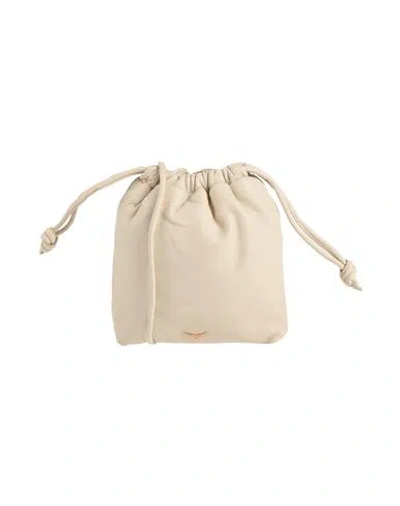 Zadig & Voltaire Woman Cross-body Bag Off White Size - Lambskin, Cow Leather