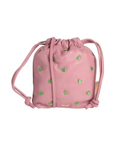 Zadig & Voltaire Woman Cross-body Bag Antique Rose Size - Lambskin In Pink
