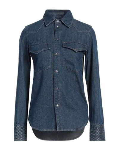 Zadig & Voltaire Woman Denim Shirt Blue Size Xs Cotton