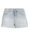 Zadig & Voltaire Woman Denim Shorts Blue Size 4 Cotton, Elastane In Blue