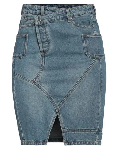 Zadig & Voltaire Woman Denim Skirt Blue Size 6 Cotton
