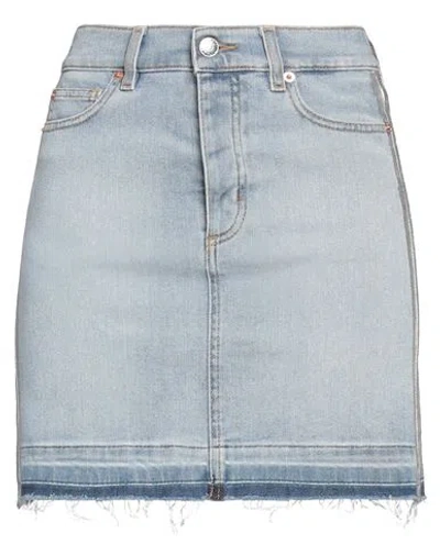 Zadig & Voltaire Woman Denim Skirt Blue Size 2 Cotton, Elastane