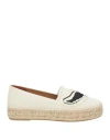 Zadig & Voltaire Woman Espadrilles Ivory Size 8 Textile Fibers In White