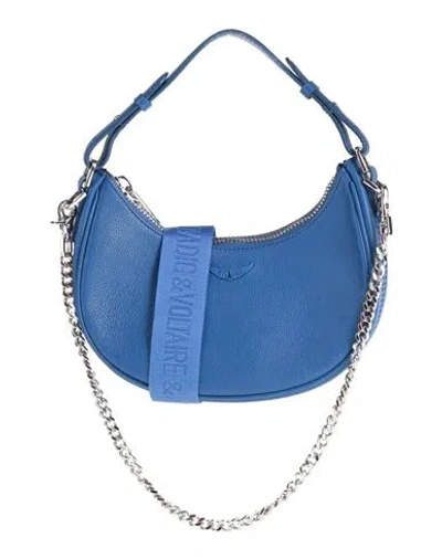 Zadig & Voltaire Woman Handbag Bright Blue Size - Cowhide In Blue