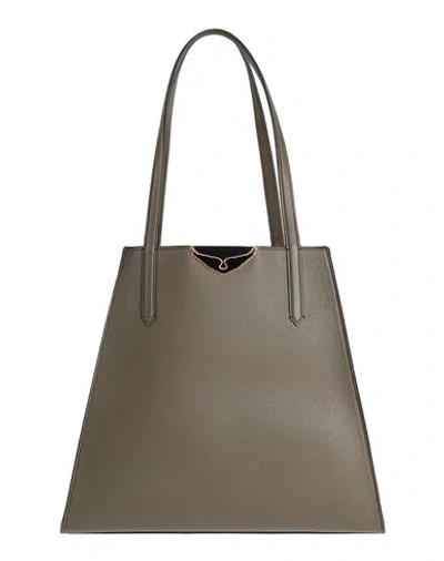 Zadig & Voltaire Woman Handbag Khaki Size - Cow Leather In Beige