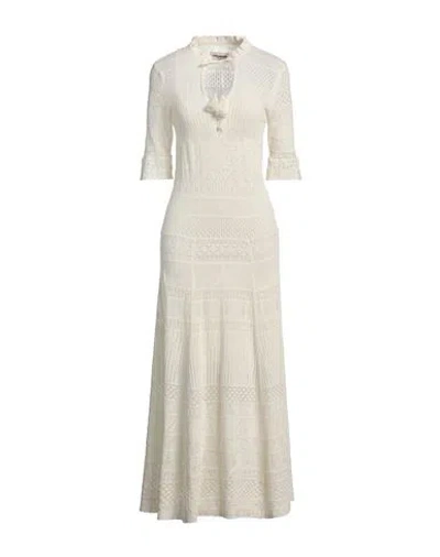 Zadig & Voltaire Woman Maxi Dress Ivory Size Xs Cotton In White