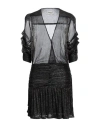 Zadig & Voltaire Woman Mini Dress Black Size S Polyester, Metallic Fiber In Black