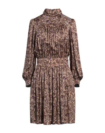 Zadig & Voltaire Woman Mini Dress Dark Brown Size M Viscose
