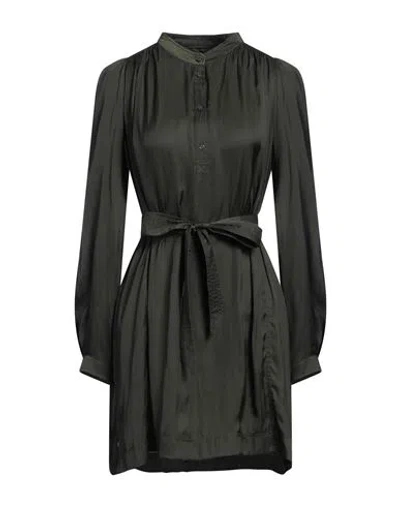 Zadig & Voltaire Woman Mini Dress Dark Green Size L Recycled Polyester, Polyester