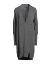 Zadig & Voltaire Woman Mini Dress Grey Size L Merino Wool In Grey