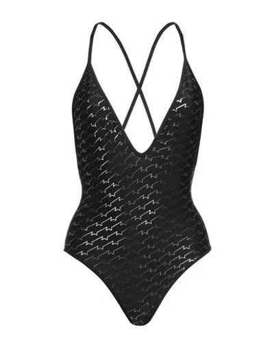 Zadig & Voltaire Woman One-piece Swimsuit Black Size 8 Polyacrylic, Elastane