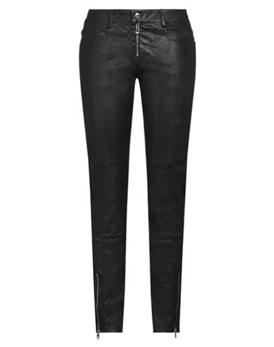 Zadig & Voltaire Woman Pants Black Size 8 Lambskin