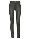 Zadig & Voltaire Woman Pants Dark Green Size 8 Lambskin In Green