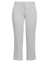Zadig & Voltaire Woman Pants Light Grey Size 10 Cotton, Linen, Metallic Fiber, Polyamide In Grey