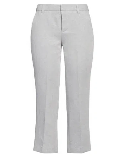 Zadig & Voltaire Woman Pants Light Grey Size 10 Cotton, Linen, Metallic Fiber, Polyamide In Gray
