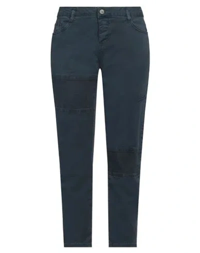 Zadig & Voltaire Woman Pants Midnight Blue Size 8 Cotton, Elastane