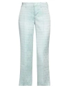Shop Zadig & Voltaire Woman Pants Sky Blue Size 2 Acetate, Viscose, Metallic Fiber