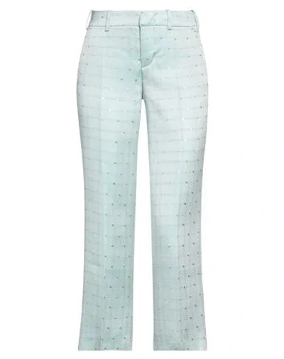Zadig & Voltaire Woman Pants Sky Blue Size 2 Acetate, Viscose, Metallic Fiber